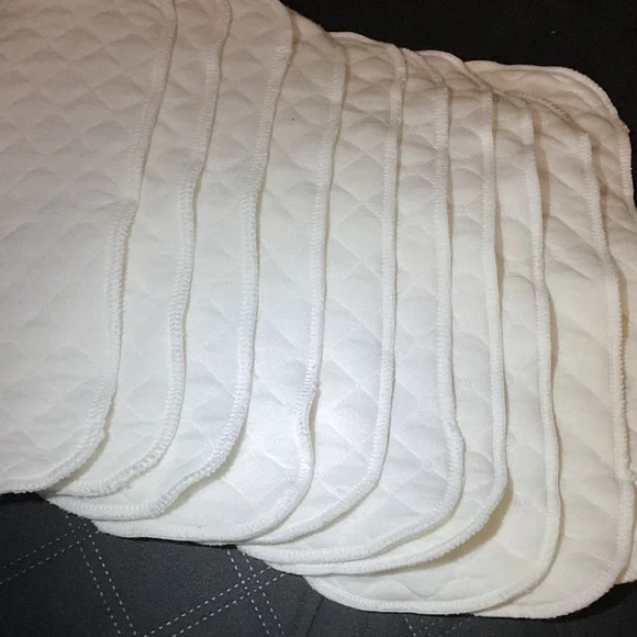 NWOT 10 pc. Set of soft quilted diaper inserts