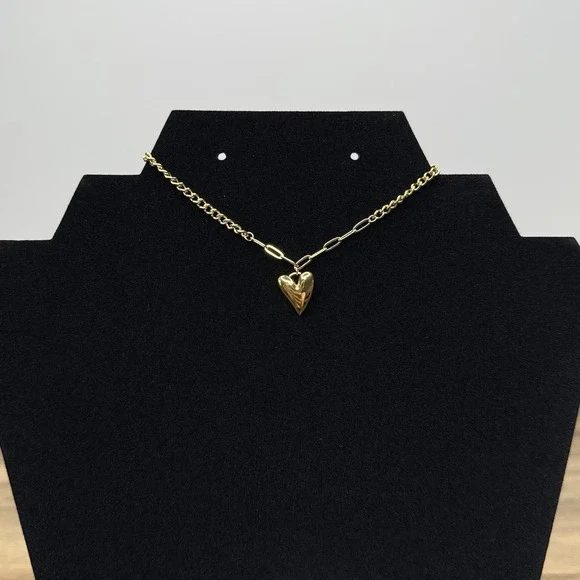 SLIDE JEWELRY 18K Gold Plated Heart‎ Bracelet Adjustable With Zirconia