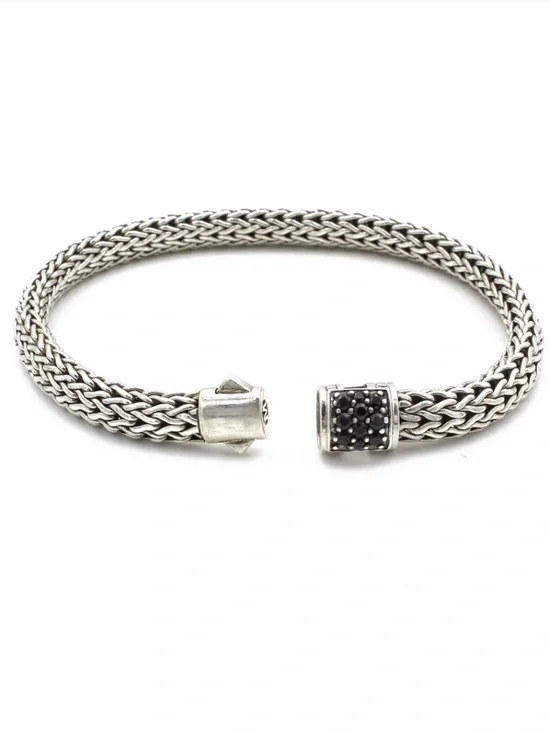 John Hardy sterling silver black sapphire bracelet