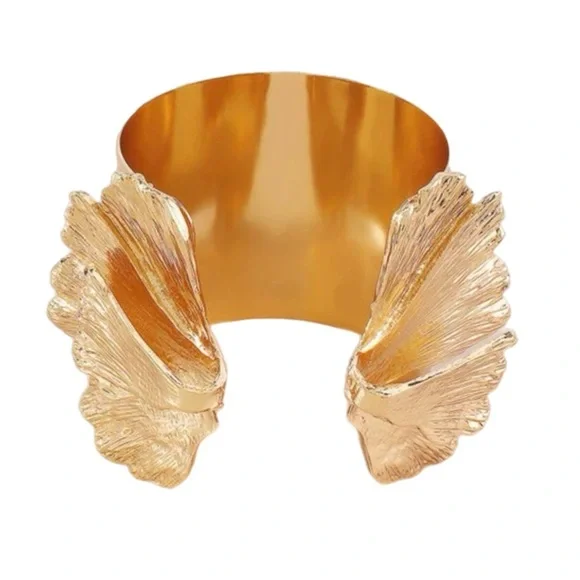 🍋2/$30 New Gold Leaf Cuff Bracelet