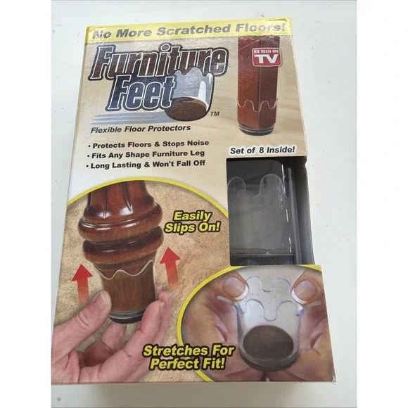 NEW Furniture Feet Flexible Floor Protectors 