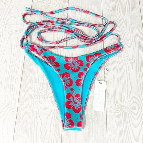 Franki's Bikinis Syd Terry Wrap Bikini Bottom