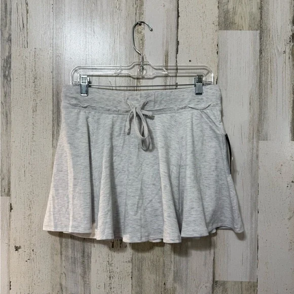 Wild Fable Gray Skater Mini Skirt Tie Front