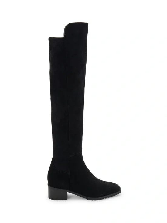 Blondo Black Suede Waterproof Knee High Stretch Boots Size 9.5M