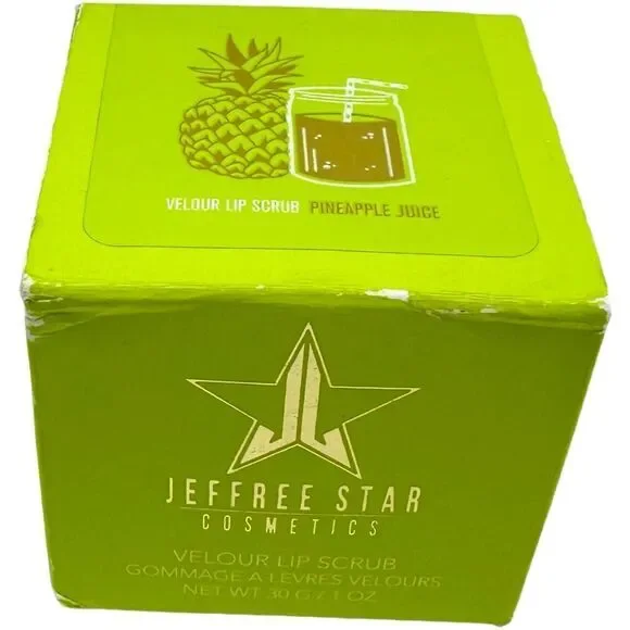 Jeffree Star Cosmetics Velour Lip Scrub in Pineapple Juice NWT NWB RARE