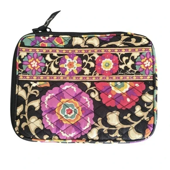 Vera Bradley‎ Quilted Zip Pouch Travel Cosmetic Organizer Floral