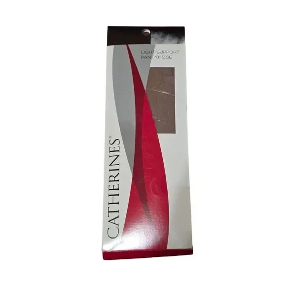 Vintage Catherine's Light Support Pantyhose Size D in Light Taupe