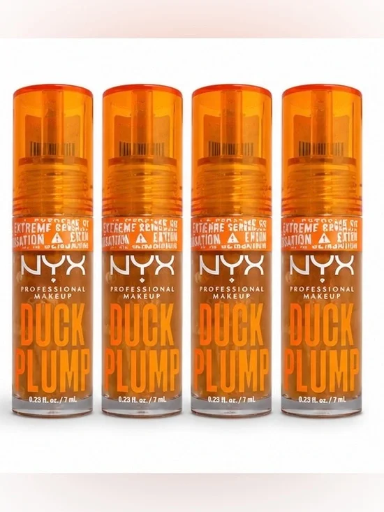 4 NYX Duck Plump Lip Oil — Orange Gloss full size