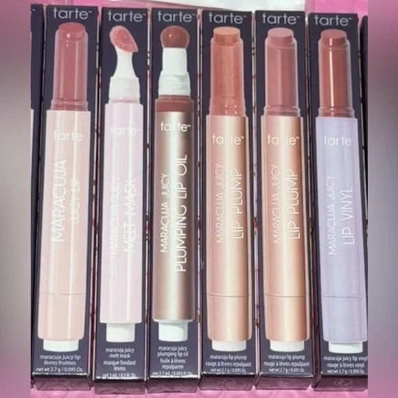 (6) Tarte Maracuja Dunkin Vanilla Cupcake Juicy Lip collection  - NWT💋