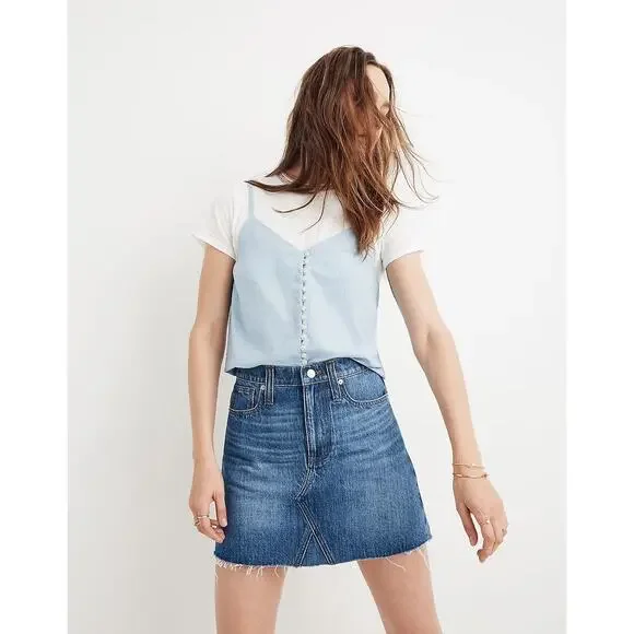 Madewell Rigid Denim Skirt 27