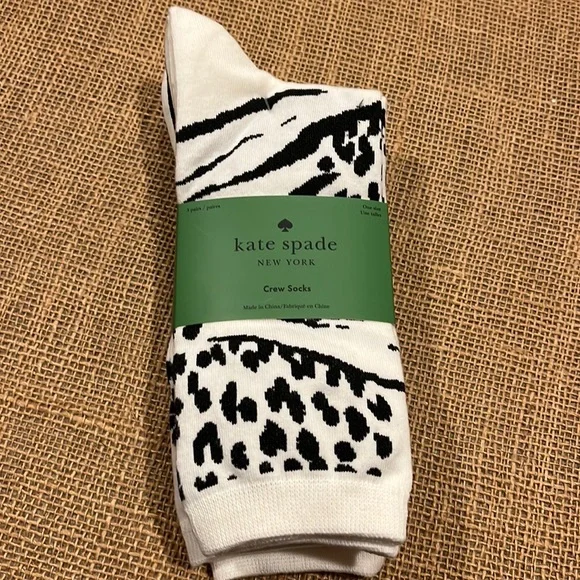NWT Kate Spade crew socks