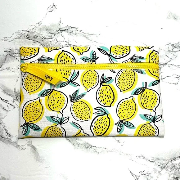 Ipsy April 2019 Lemon Clutch Makeup Cosmetic Travel Bag