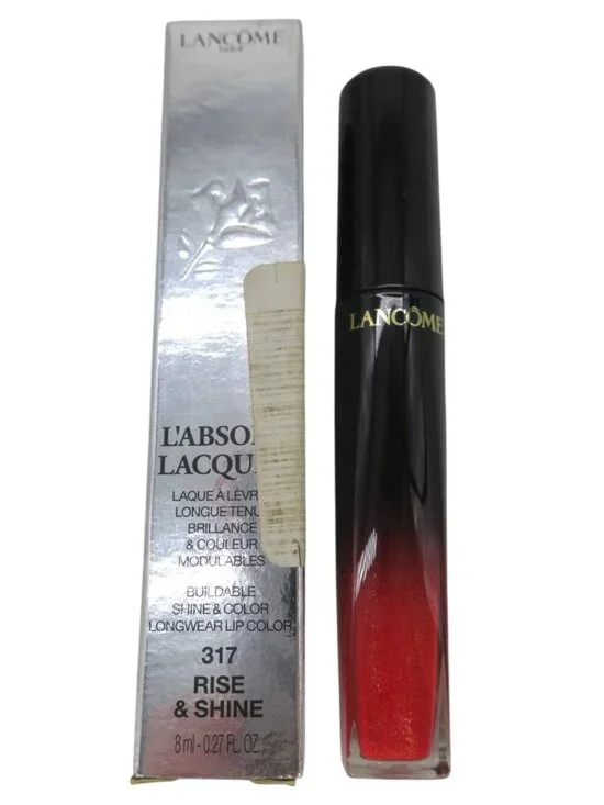 Lancome L'absolu Lacquer Longwear Lip Gloss 317 Rise & Shine