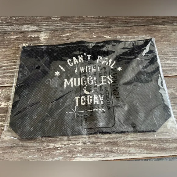 Harry‎ Potter I Can’t Deal With Muggles Today Black Cosmetic Case Bag Travel New