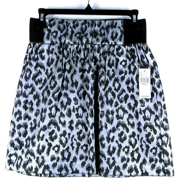 A. Byer Shimmer Animal Print Mini Skirt Size Junior's Small Edgy Rocker