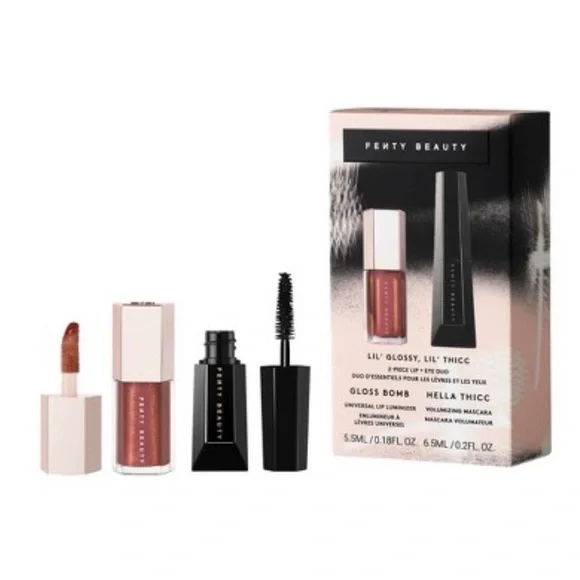 🎀 Fenty Beauty Lil’ Glossy, Lil’ Thicc Lip + Eye Duo ✨ Limited Edition