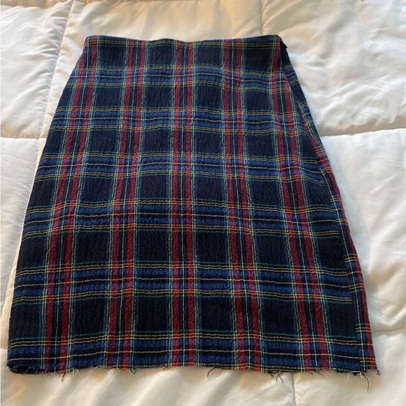 NWT Zara plaid skirt size x small