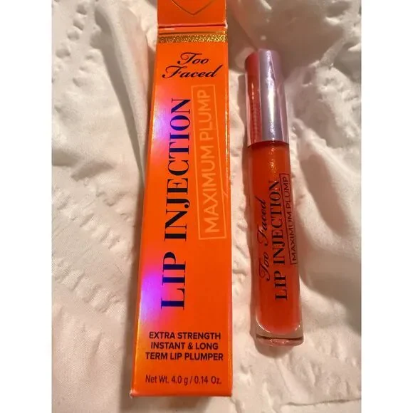 NIB Too Faced Lip Injection Maximum Plump Extra Strength Hydrating Lip Gloss