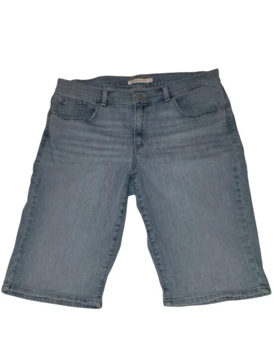 Levi's Classic Bermuda Jean Shorts Denim Women's Size 31 Long Length