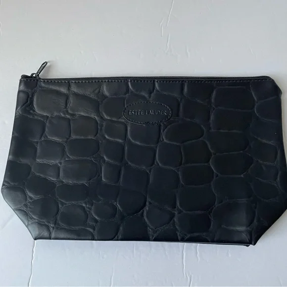 Vintage Estee Lauder Black Cosmetic‎ Bag