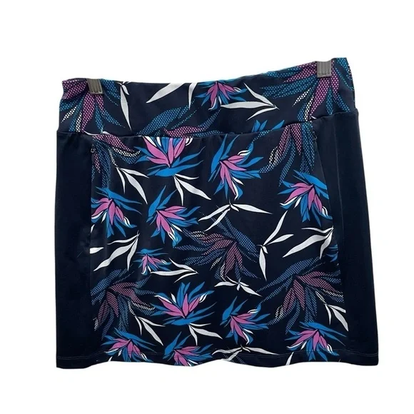 Tail women’s golf skort pickleball tropical print size XS zipper pockets