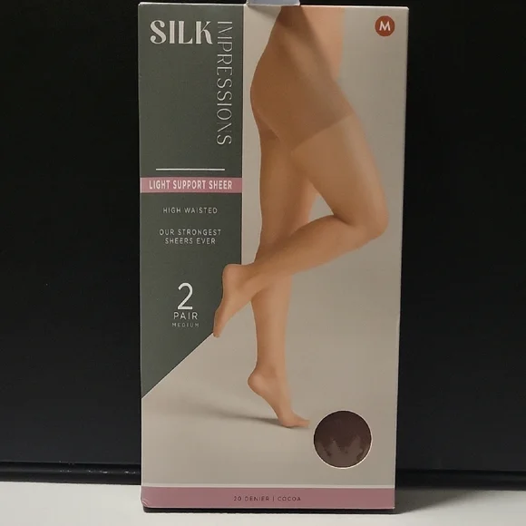 Impressions Silk Light Support Sheer Pantyhose O6