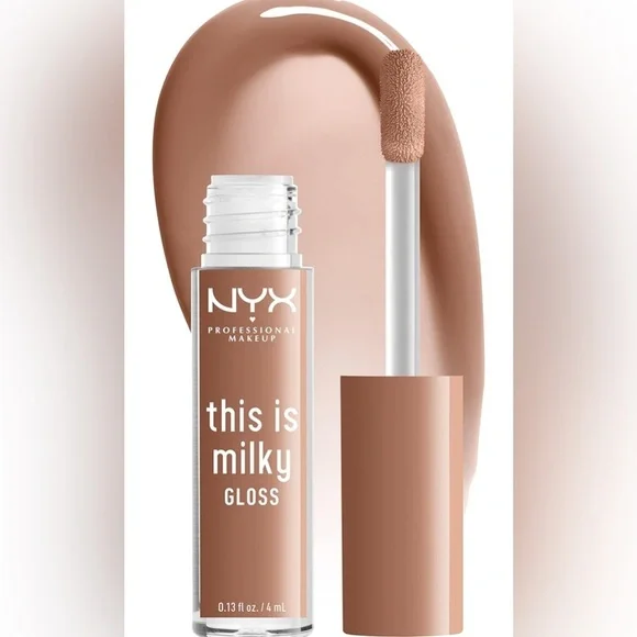 NYX PROFESSIONAL MAKEUP This Is Milky Gloss, Vegan Lip‎ Gloss, 12 Hour Hydration