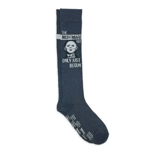 Michael Myers Halloween Socks Knee High Women’s Licensed Universal Horror NWT