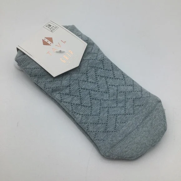Tavi Savvy Grip Socks Mirage‎ Heather Organic Cotton Size Small New