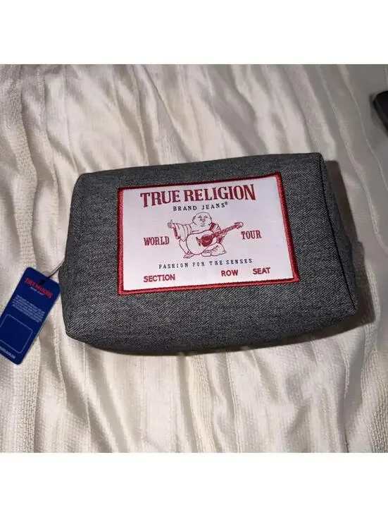 Cosmetic Travel Case True Religion Brand Jeans denim 11