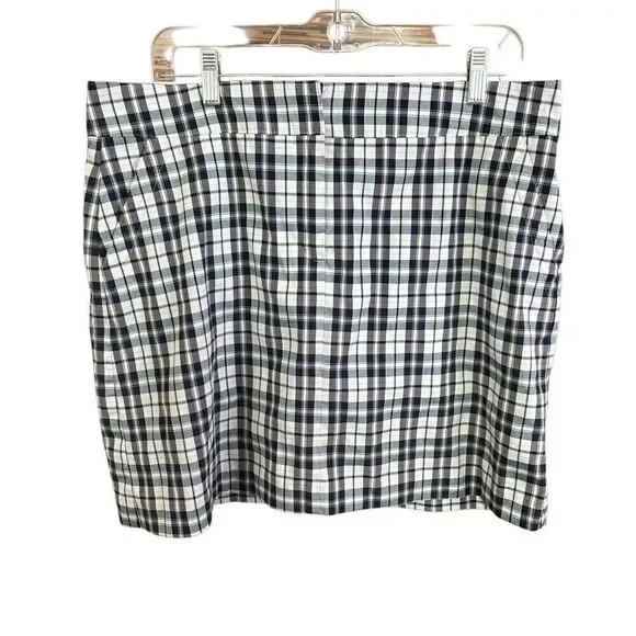 Izod Golf Skort Navy and Lime Green Size 12