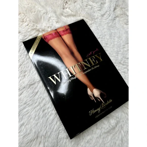 Honey Birdette WHITNEY🩷 Hot Pink Thigh High Suspender Stocking Small