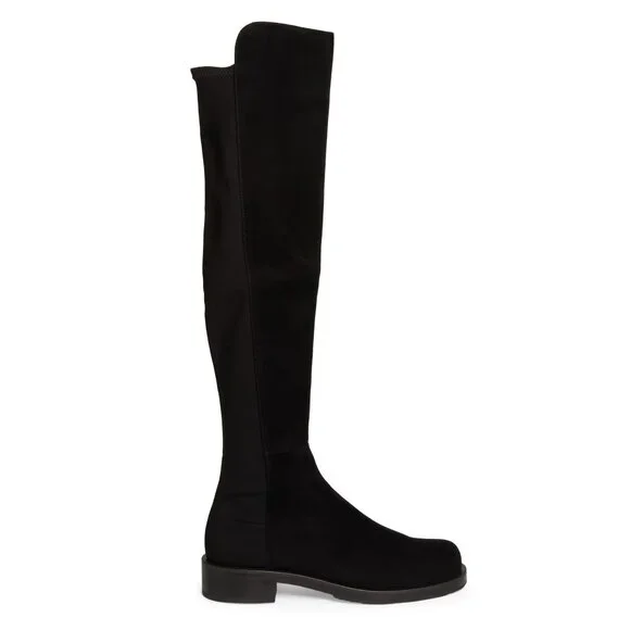 New Stuart Weitzman 5050 Bold Over The Knee Boot Black Sz 6.5