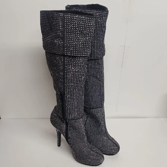 Andiamo black & silver boots 5
