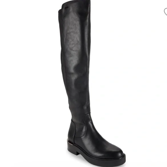 🌸DKNY🌸 Winsloe Platform Over The Knee Boots In Black Size: 5M