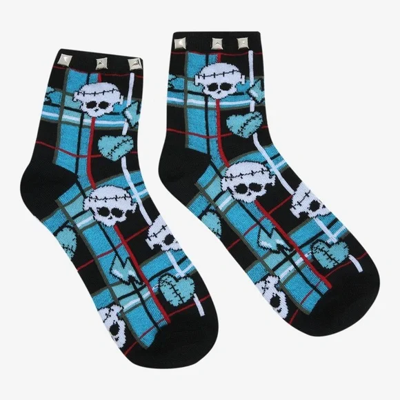 2/$12‎ Monster High Frankie Stein Studded Ankle Socks Hot Topic