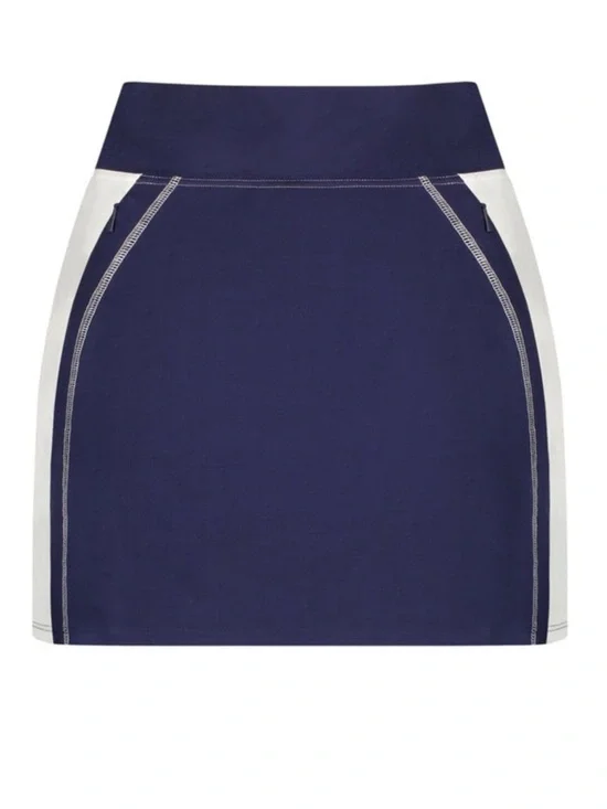 Movetes Nova Skort performance jersey body with ribbed side panels