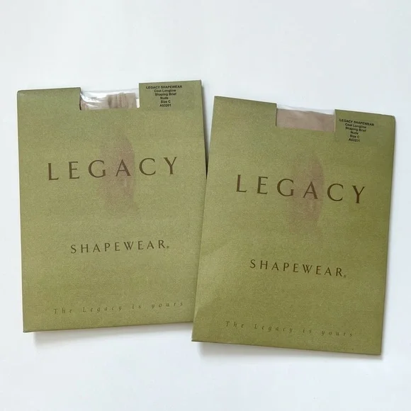 LEGACY Shapewear Cool Longline Shaping Brief NUDE  Bundle of 2 Size C