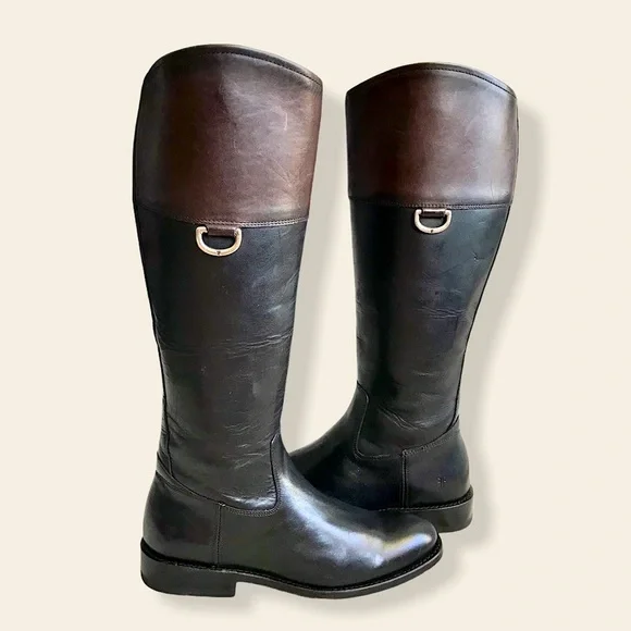 Frye Jayden D-Ring Multi-Tone KneeHigh Riding Boot