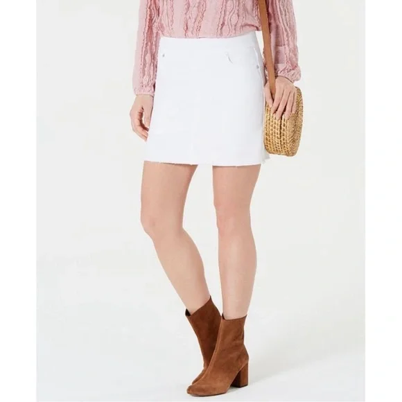 NEW NWT Style & Co Women's White Denim Skirt