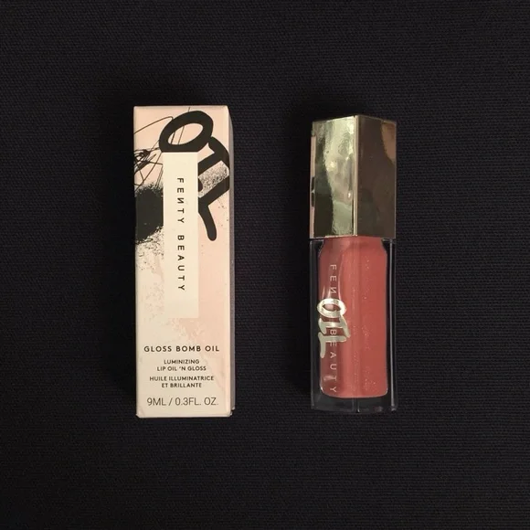 FENTY BEAUTY Gloss Bomb Luminizing Lip Oil — Fu$$y – Fussy – Full Size 9 mL