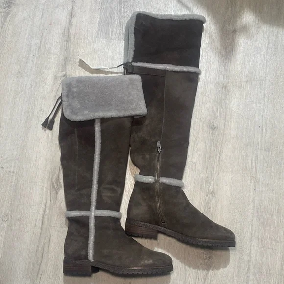 Frye Tamara Shearling Over-The-Knee Boots