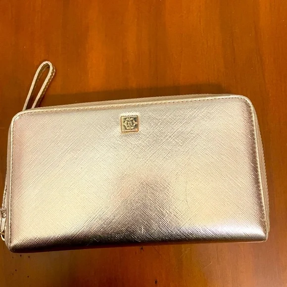 Nanette Lepore Gold Wristlet‎ Wallet.