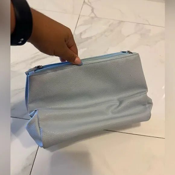 Baby blue leather cosmetic #16