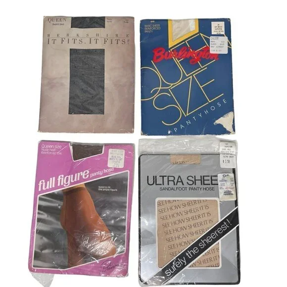 Vintage Pantyhose Lot 1980 - 1990 Deadstock Burlington Berkshire Primrose Surely