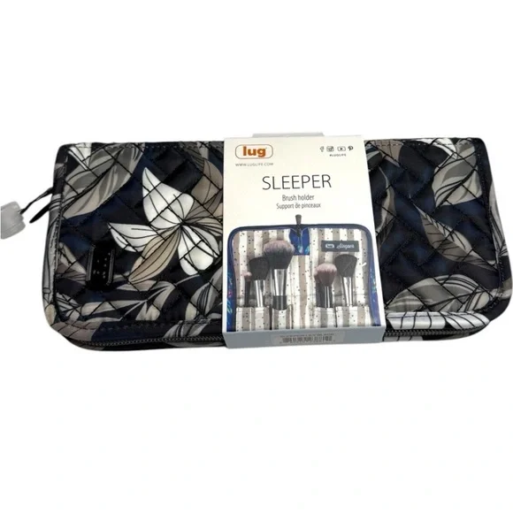 *🎇Free w.boot purchase Lug Lily Black Sleeper Brush Holder Cosmetic Bag