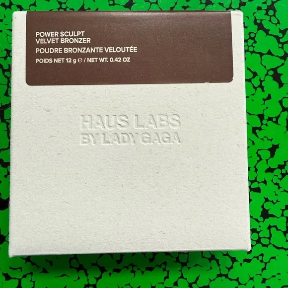 Haus Labs By Lady Gaga Velvet Bronzer Compact — Brown & White Packaging