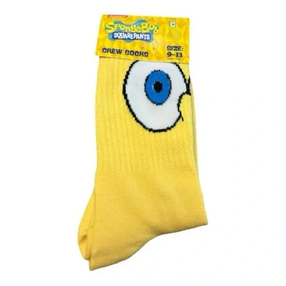 🆕 Nickelodeon Yellow SpongeBob Socks