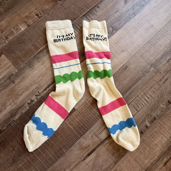 Its My Birthday Novelty Socks Women's Sz 4-10