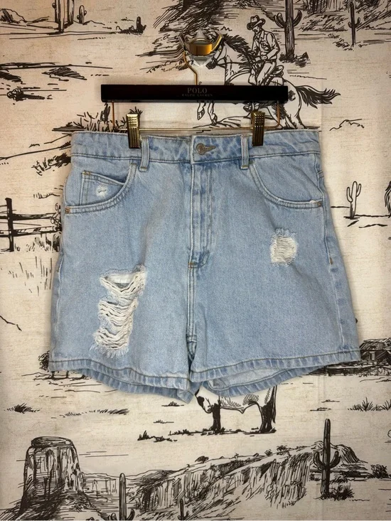 Light Wash Denim Shorts